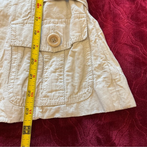 MOSCHINO Beige Button-UpLightweight Jacket, Flap Pockets - Medium - Picture 10 of 14